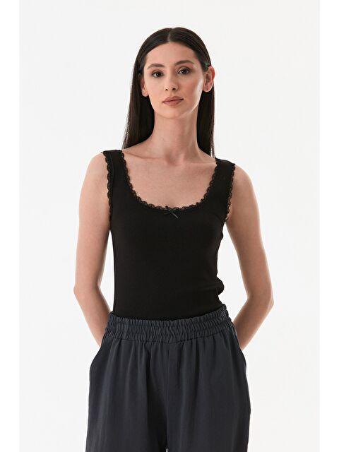 Fullamoda Basic Dantelli Askılı Body - S000380608-19351