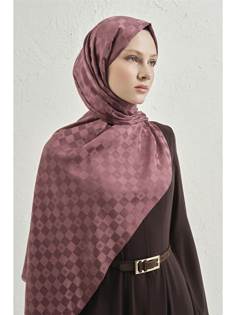 ARMİNE Elegance İpek Pamuk Dama Şal 32 - S000426635-20028