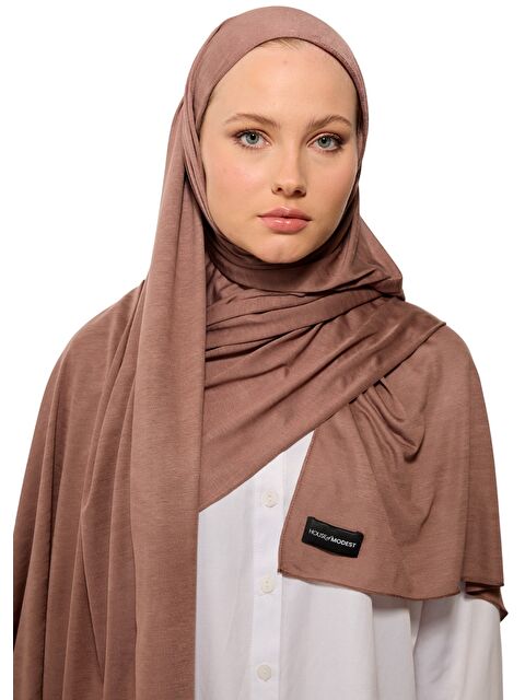 House of Modest Tesettür Şal - Bone - Kahve - S000386995-19413