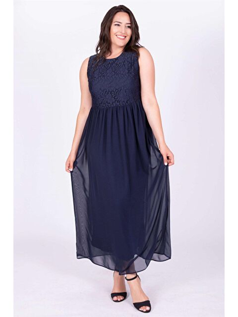 Mylinemoda Üst Bedeni Dantelli Elbise - S000242058-21164