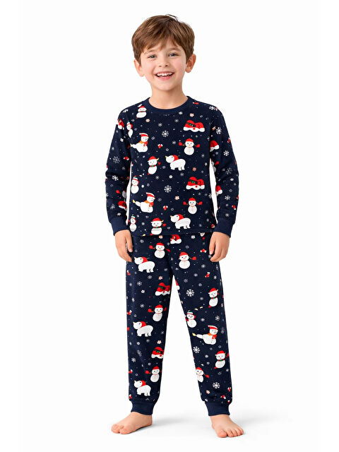 Myhanne Yılbaşı Konsept Erkek Çocuk Pijama Takımı 51339 - S000492697-21164
