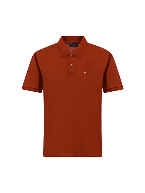 Kiğılı Erkek Polo Yaka Slim Fit Nakışlı %100 Pamuk T-shirt - S000404870-18657