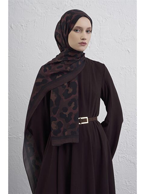 ARMİNE İpek Leopar Şal 3 04 - S000453545-28102