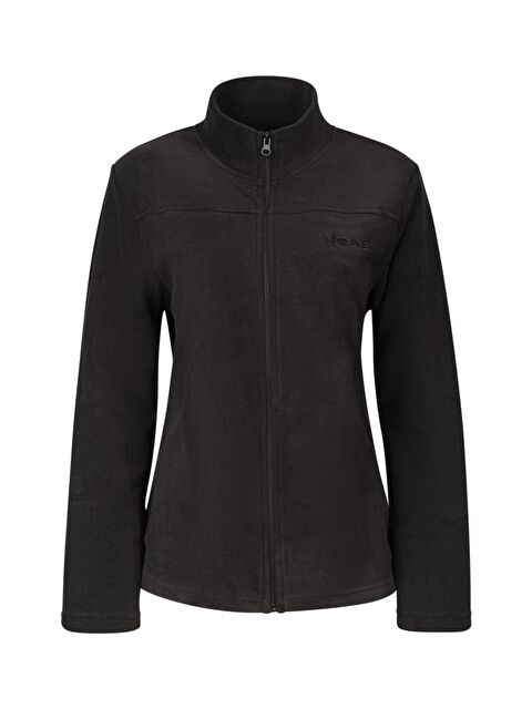 2AS Lea Kadın Tam Fermuarlı Polar Sweatshirt Siyah - S000493764-19351