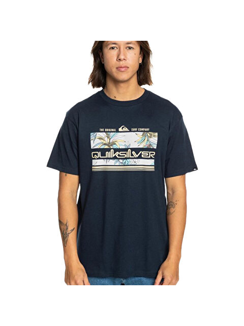 Quiksilver Tropical Rainbow Erkek Mavi Tişört - S000489081-21164