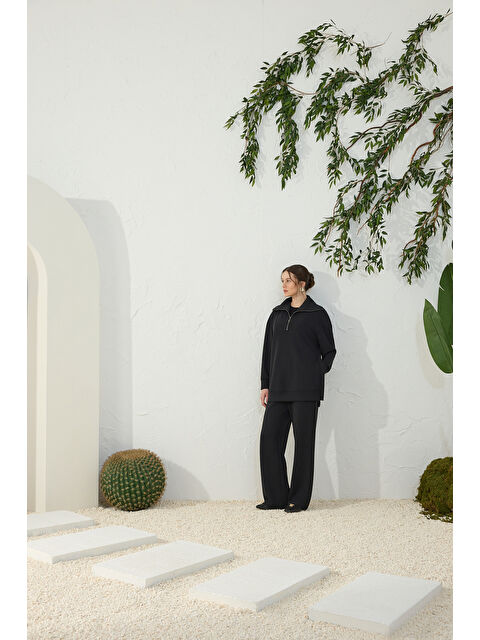 AKER Siyah Modal Pantolon