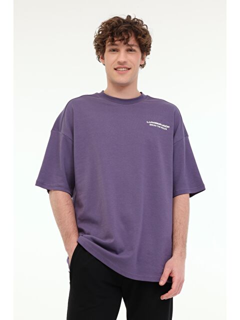 Lumberjack Mor Erkek Kısa Kol Tişört - S000347523-20042