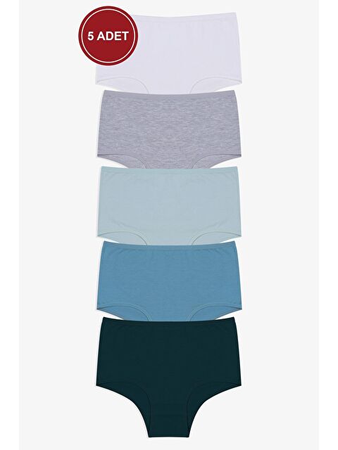Koza İç Giyim Kadın 5'li Elastanlı Ekstra Yüksek Bel Külot - S000250622-74