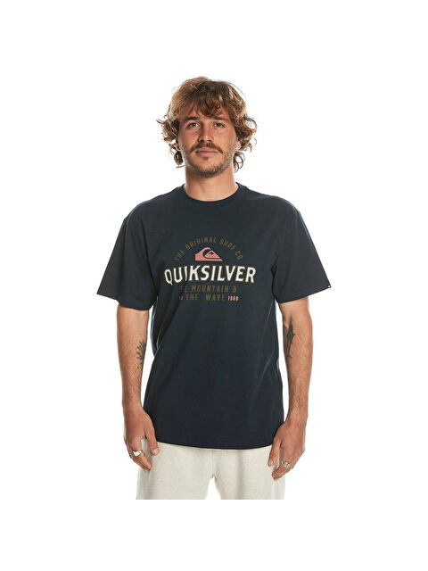 Quiksilver Floating Around Erkek Mavi Tişört - S000489087-21164