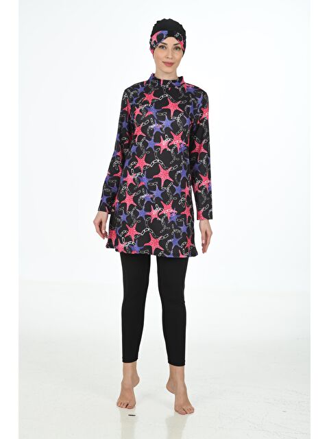 Fantasy Tam Kapalı Elastanlı Tesettür Mayo 3323