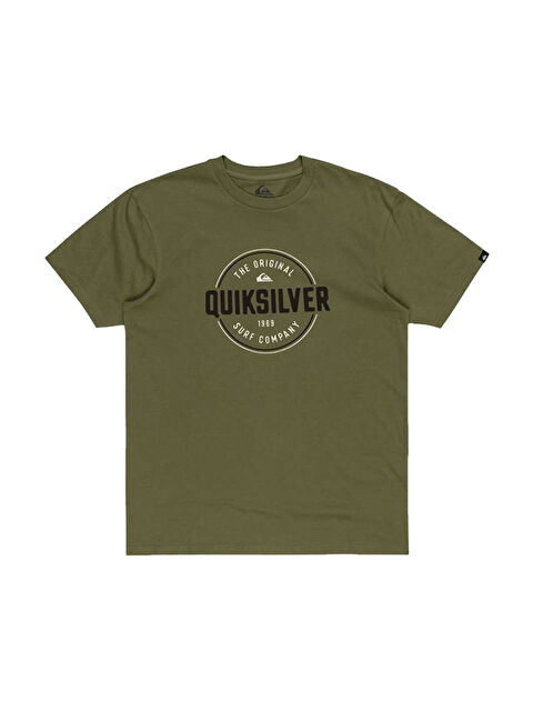 Quiksilver Circle Up Erkek Yeşil Tişört - S000489090-18194