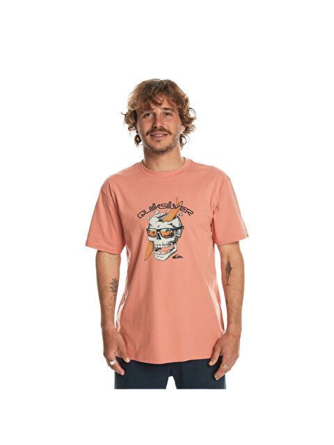 Quiksilver One Last Surf Erkek Kırmızı Tişört - S000489093-18657