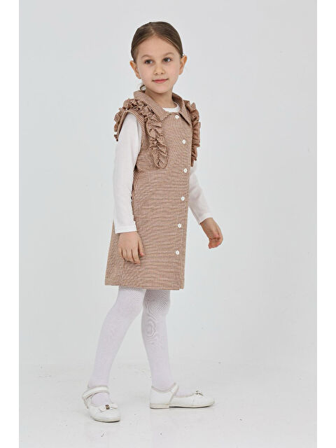 Eftelya Kız Çocuk Omuz Fırfırlı 2'li Elbise (Elbise+Bady Bluz)12181 - S000363991-29705