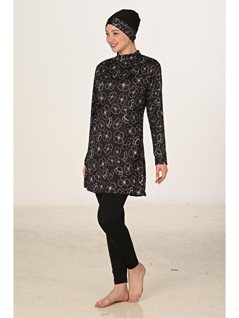 Fantasy Tam Kapalı Elastanlı Tesettür Mayo 3413