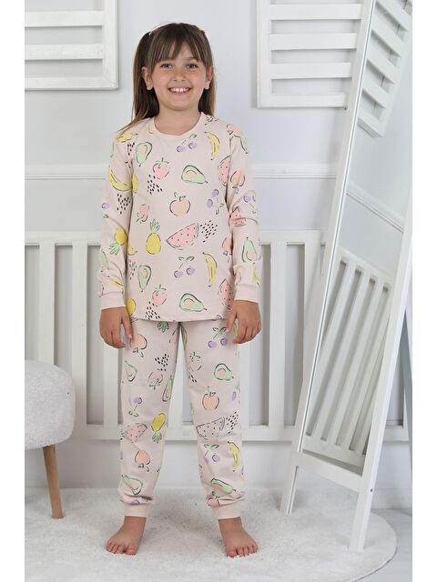 ZUZUNGA Fruit Patterned Kız Çocuk Pijama Takımı - S000530019-19928