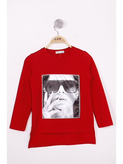 Toontoykids Kız Çocuk Gözlüklü Kız Baskılı Sweatshirt - S000421729-20045