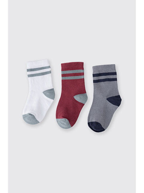 Panço Erkek Çocuk 3'lü Soket Çorap - S000526223-23173