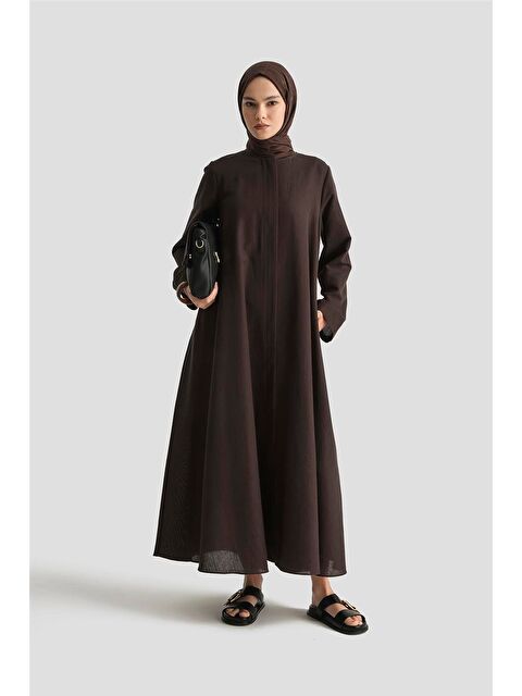 ARMİNE Keten Basic Ferace 25Y8303 Kakao - S000489318-19413