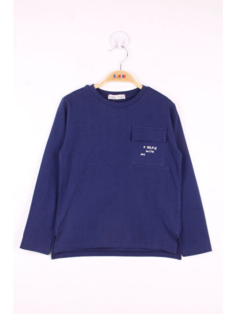 Toontoykids Erkek Çocuk Cepli Düz T-Shirt - S000375963-21164