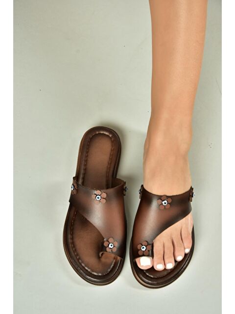 Fox Shoes Kahverengi Kadın Sandalet U390970203 - S000422419-19413
