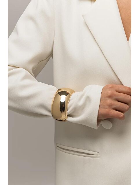 New Obsessions Altın Kaplama Kalın Cuff Kelepçe Bilezik - S000433172-27599