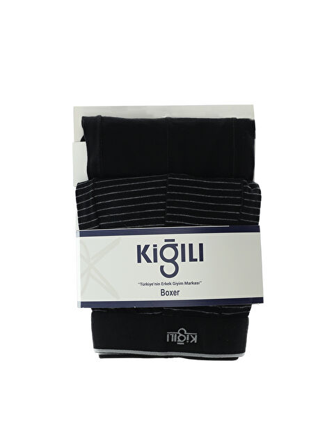 Kiğılı 2'li Desenli Pamuklu Boxer Seti