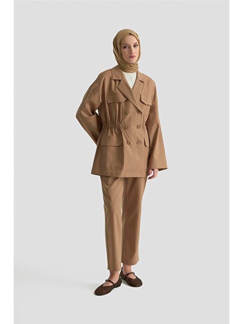 ARMİNE Keten Takım 25Yd9158 Vizon - S000420060-26429