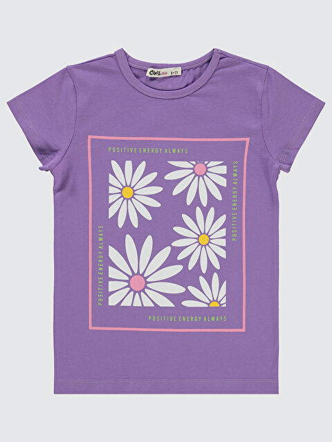 Civil Girls Kız Çocuk Tişört 6-9 Yaş Açık Mor