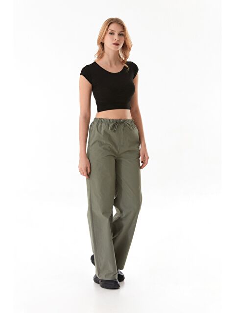 Fullamoda Beli Lastikli Paraşüt Kumaş Pantolon - S000345590-18547