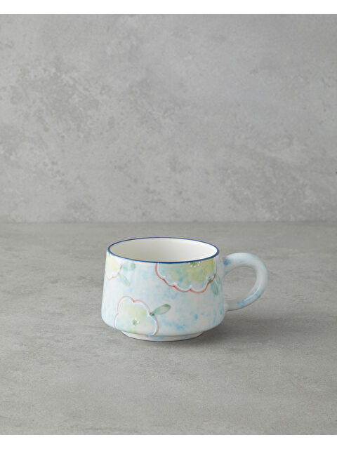 English Home Pastel Reflections Seramik Kupa 260 ml Mavi-Yeşil-Sarı - S000461922-37378