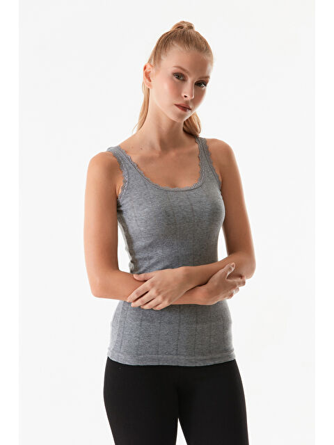 Fullamoda Dantelli Kalın Askılı Atlet - S000277316-20600