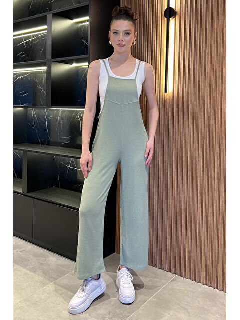 Gülseli Kadın Ayarlanabilir Askılı Bürümcük Tulum