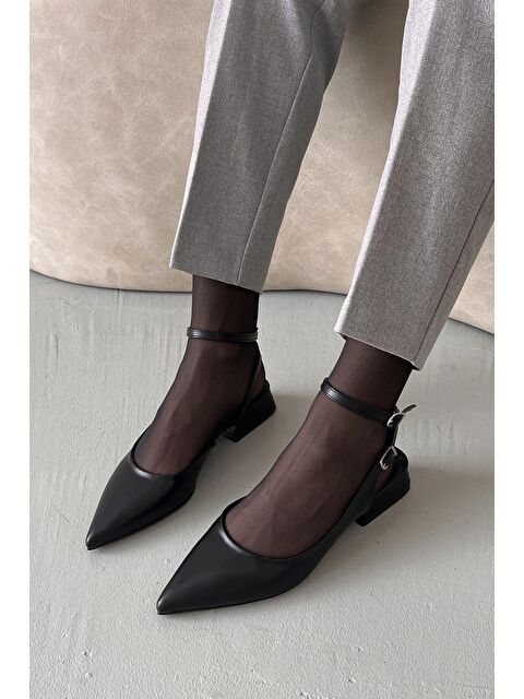 Straswans Edel Kadın Topuklu Deri  Ayakkabı Siyah - S000526231-19351