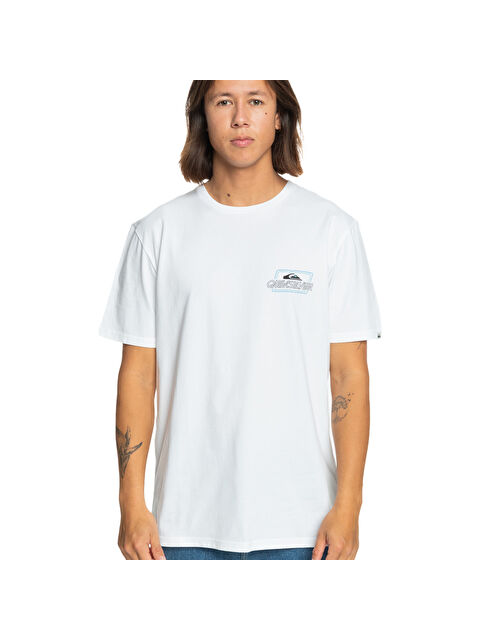 Quiksilver Line By Line Erkek Beyaz Tişört - S000489310-20063