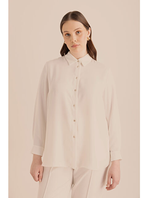 AKER Arkası Pilise Detaylı Dokuma Tunik - S000479091-19965