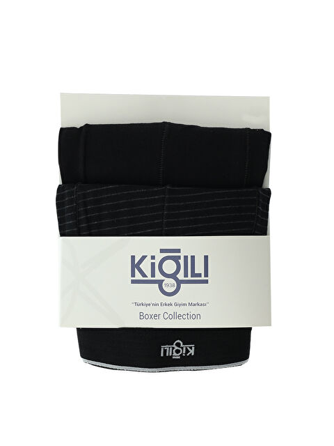 Kiğılı 2'li Desenli Pamuklu Boxer Seti - S000418196-19351