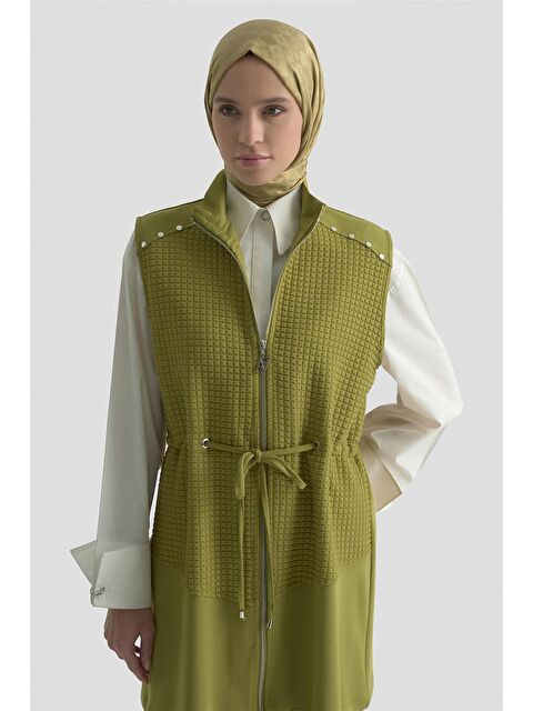 ARMİNE Kapitone Mixli Örme Takım 25Kd1603 Haki - S000498298-18547