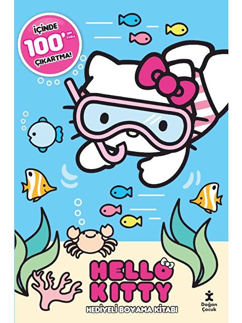 Doğan Çocuk Hello Kitty 100+ Çıkartma Hediyeli Boyama Kitabı - - S000102776-20063