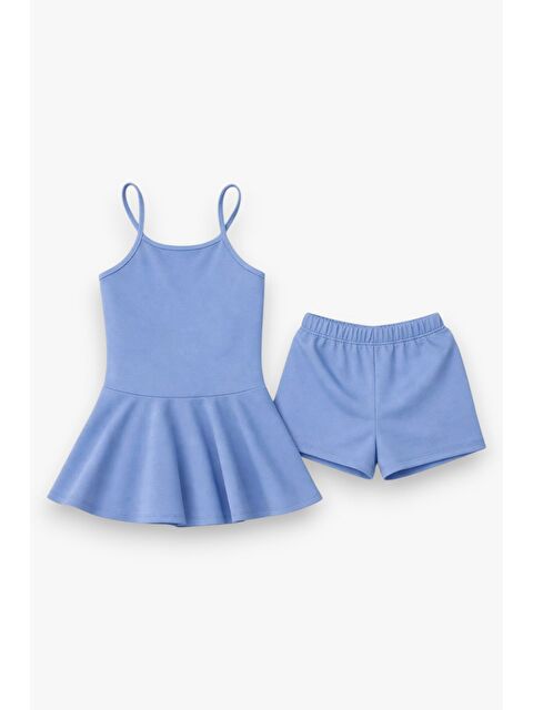 My Kids Wear Kız Çocuk Garson Mayo Elbiseli Şortlu 2’li Takım 12420 - S000506355-17234