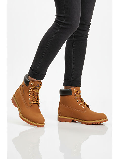 Ayakmod Tarçın Nubuk Hakiki Deri Kaymaz Taban Unisex Bot Empresa G - S000485927-19956