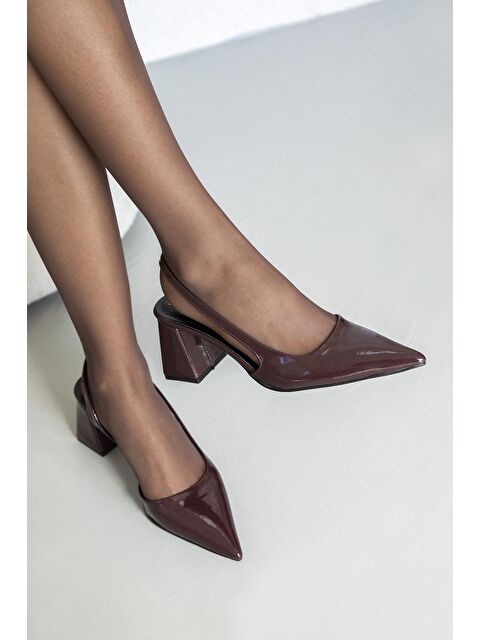 Straswans Luan Kadın  Rugan Topuklu  Ayakkabı Bordo - S000526237-19951