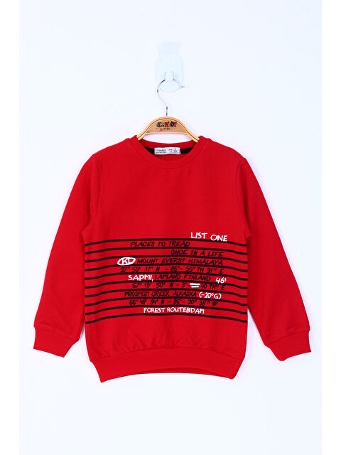 Toontoykids Erkek Çocuk Yazı Baskılı Sweatshirt - S000417497-20045
