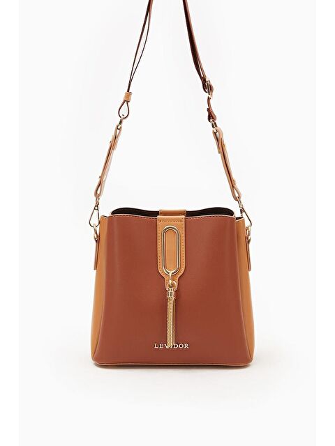 LEVİDOR Taba-Camel  Kadın Omuz Çantası 930126