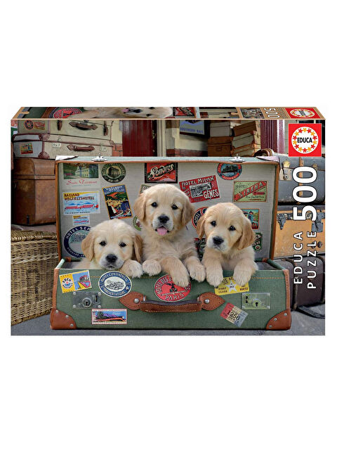 Educa Puzzle 500 Parça Bavuldaki Yavrular 17645