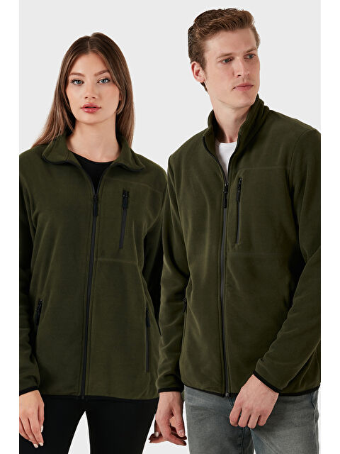 Buratti Slim Fit Cepli Fermuarlı Anti-Pilling Tüylenme Yapmayan Soğuk Geçirmez Polar Hırka 5906028S1 - S000463576-18547