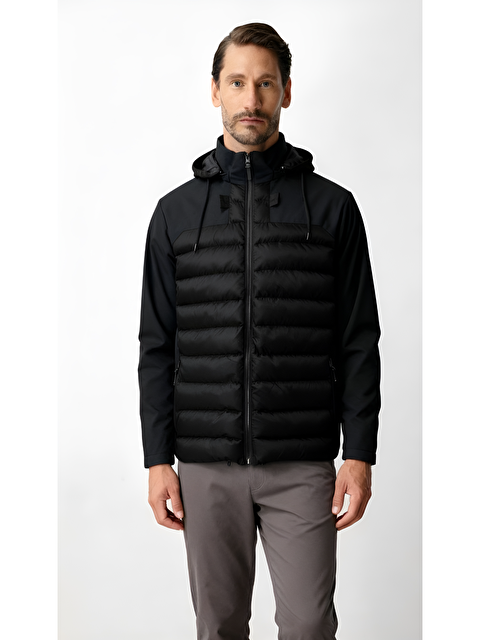 igs Erkek Siyah Şişme Mont - S000490201-19351