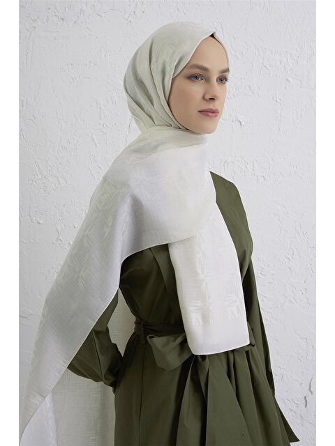 ARMİNE Lyocell Naia Kare Monogram Şal 6 17 - S000424164-19965