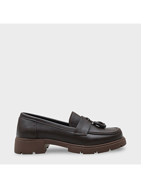 Capone Outfitters Elga Trak Tabanlı Püsküllü Kadın Loafer - S000473834-19413