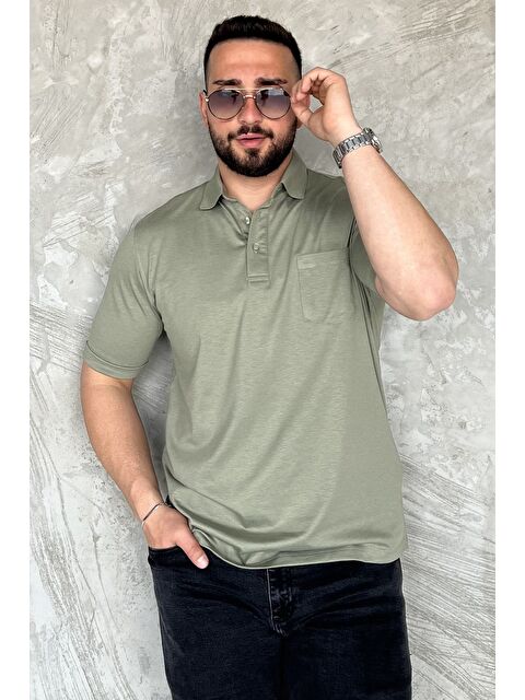 Mishar İtalia Polo Yaka Yarım Düğmeli Cepli Erkek Tişört - S000399550-18547