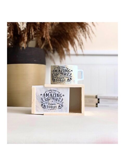 Bam Hediyelik Eşya Mermer Mottolu Tasarım Kutulu Kupa - S000290014-23173